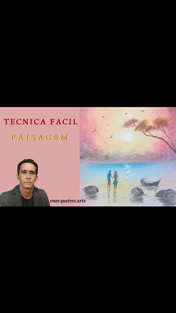 👍PINTANDO PAISAGEM / How to paint with oil paint!