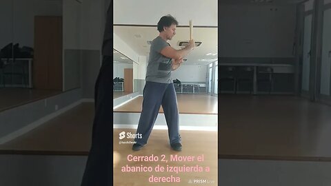 Ejercicios de Tai chi con abanico, Mover el abanico de izquierda a derecha #shorts #viral #taichi