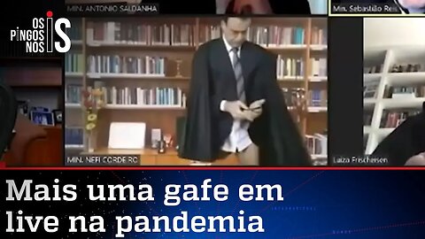 Ministro do STJ aparece sem calças em julgamento; assista ao vídeo