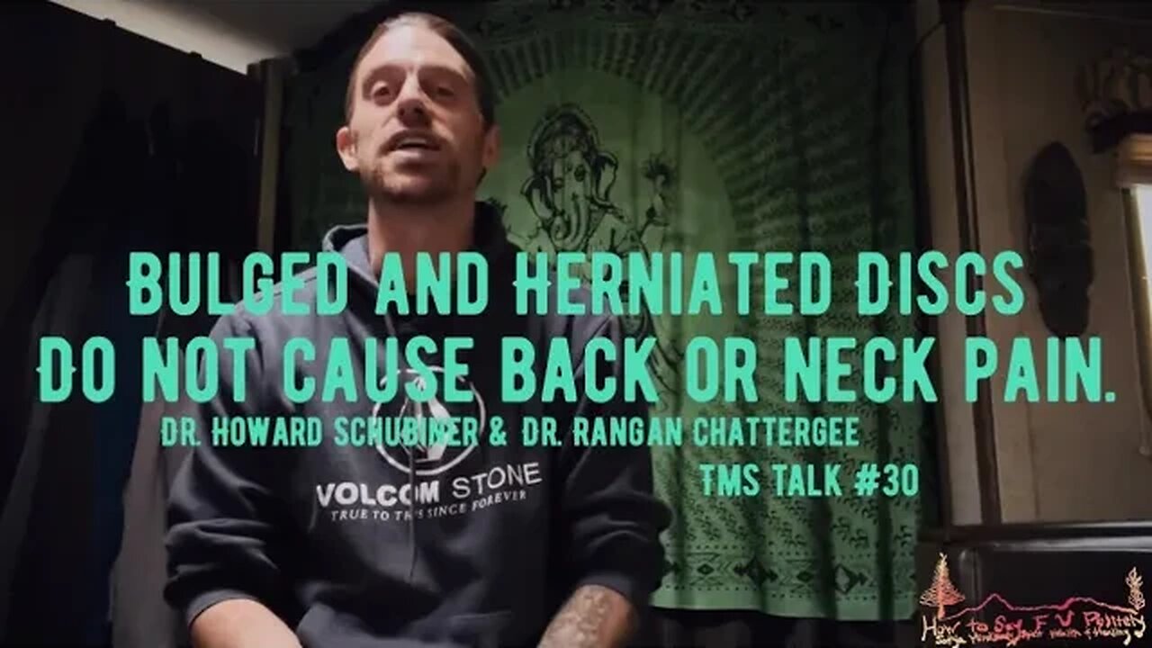 Bulged & Herniated Discs DO NOT Cause Back/Neck Pain | Dr. Schubiner & Dr. Chattergee | TMS Talk #30