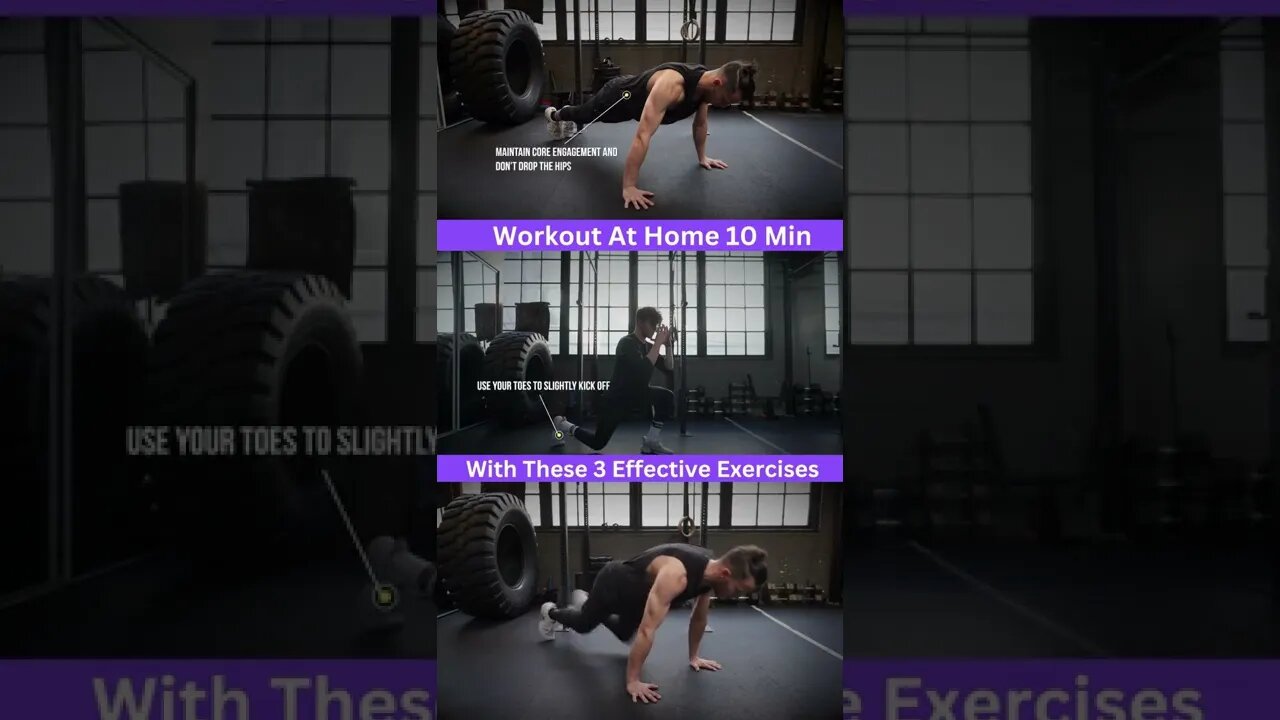 Workout At Home for 10 Min with these 3 Effective Exercises