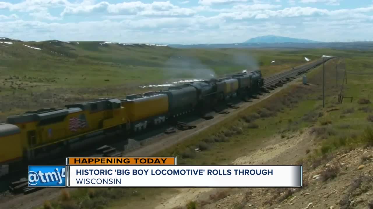 World's only operating 'Big Boy' locomotive rolling through Wisconsin through Friday