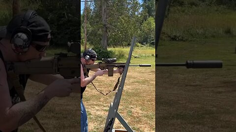 Suppressed FN Scar 17 VS. Steel #shorts