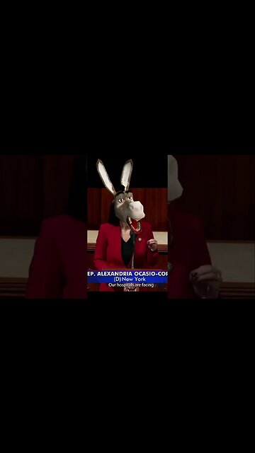 Alexandria Ocasio Cortez Donkey Face