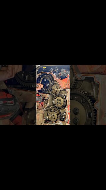 How to fix Cummins gear housing leak #cummins #cumminsisx #cumminspower