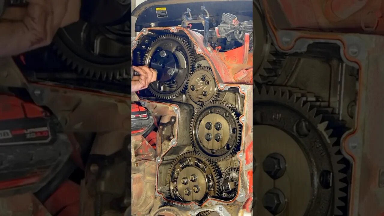 How to fix Cummins gear housing leak #cummins #cumminsisx #cumminspower