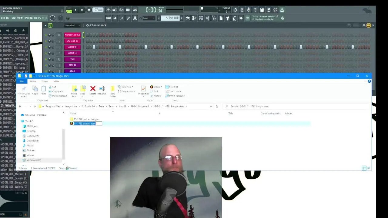 working on music almost finishd with all of last years beats
