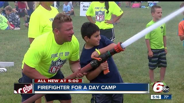 Firefighter for a day camp takes place in Carmel