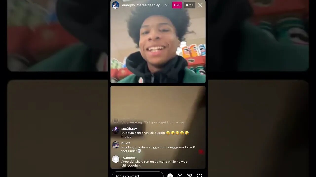 DD Osama x Dudeylo IG Live After Dudeeylo Just Got Released Goes Live With His Homies (21:02:23)