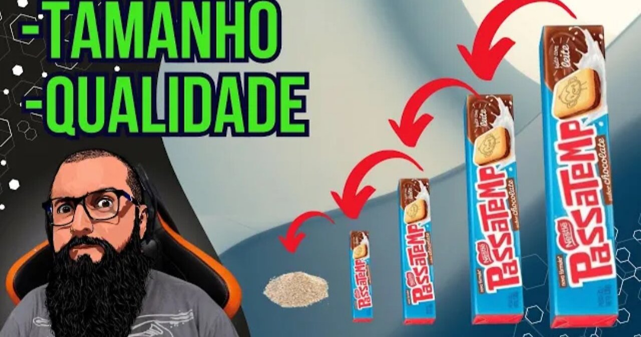 Menor Tamanho e Menor Qualidade!