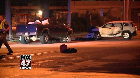 Driver suffers life-threatening injuries