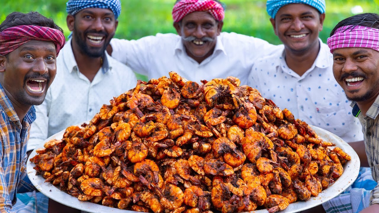 TIGER PRAWNS PERI PERI | Crispy Shrimp Recipe | Cooking Prawns with Shell | Seafood Fry Recipes