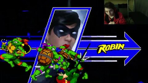 Teenage Mutant Ninja Turtles Characters (Leonardo And Raphael) VS Robin In An Epic Battle In MUGEN