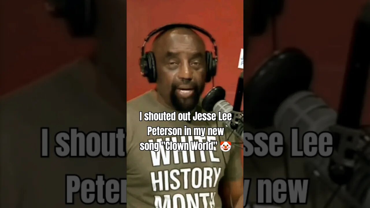 I shouted out Jesse Lee Peterson in my new song @jlptalk #clownworld #betamale #jesseleepeterson