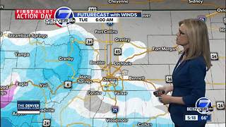 Sunday evening forecast