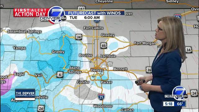 Sunday evening forecast