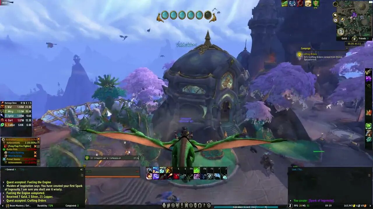 World of Warcraft Dragonflight Crafting Orders