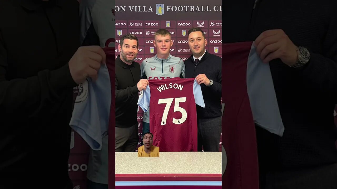 RORY WILSON SIGNS A PRO DEAL AT VILLA #avfc #astonvilla #villa #premierleague #scotland #academy