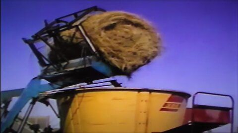 Tub Grinding Bales With Big Tractor Power