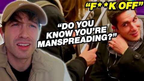 Ace REACTS To SELF ENTITLED Feminist CONFRONTING “Man-spreaders”