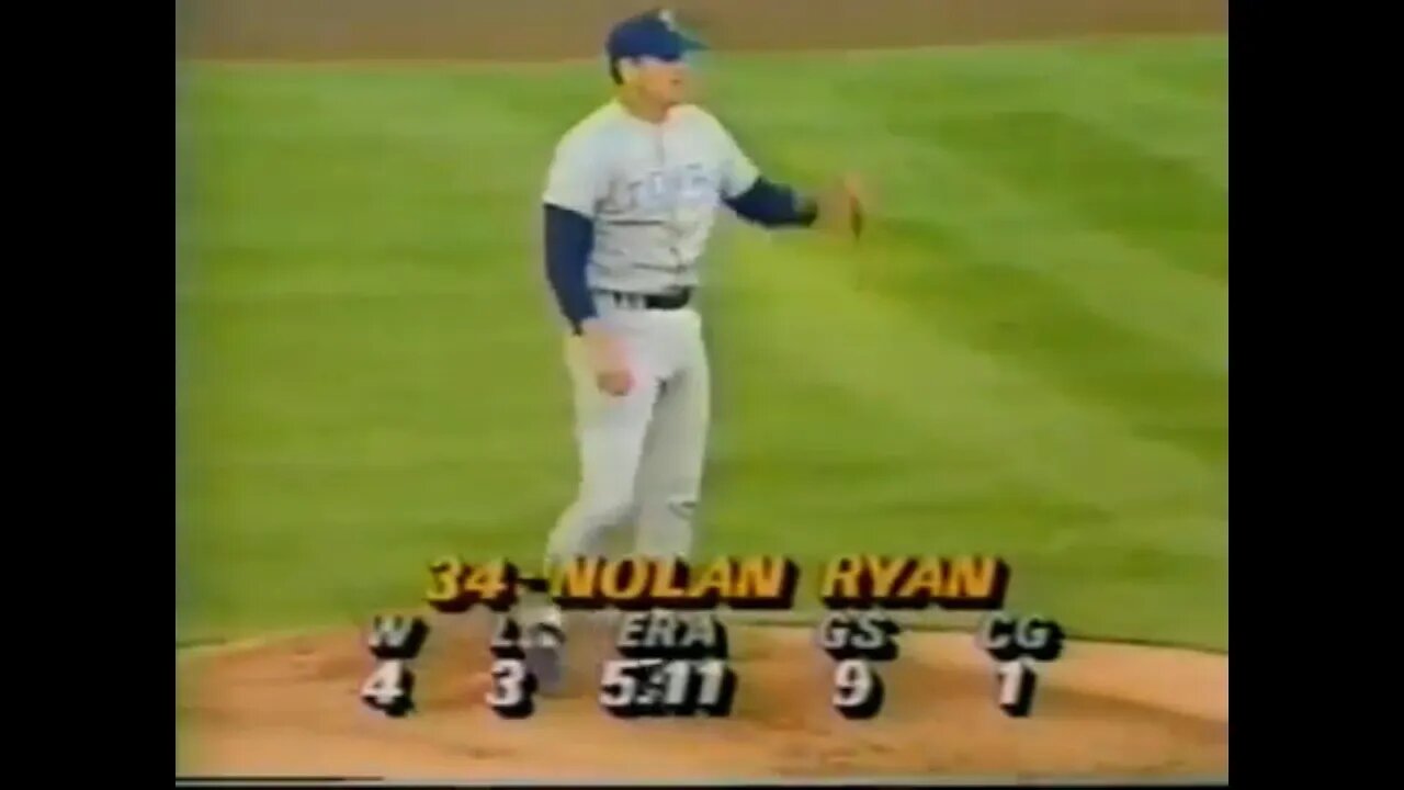 1990-06-11 Texas Rangers vs Oakland A's