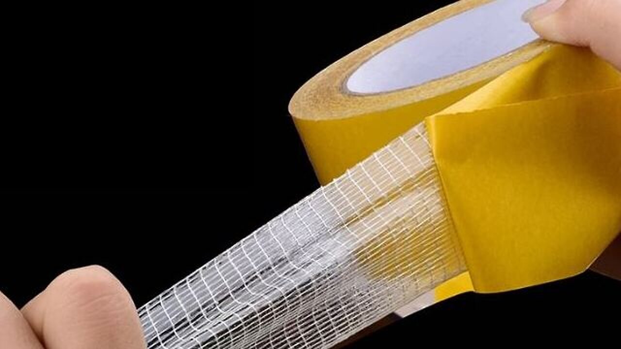 Double-sided Fiberglass Transparent Mesh Strong Waterproof Tape