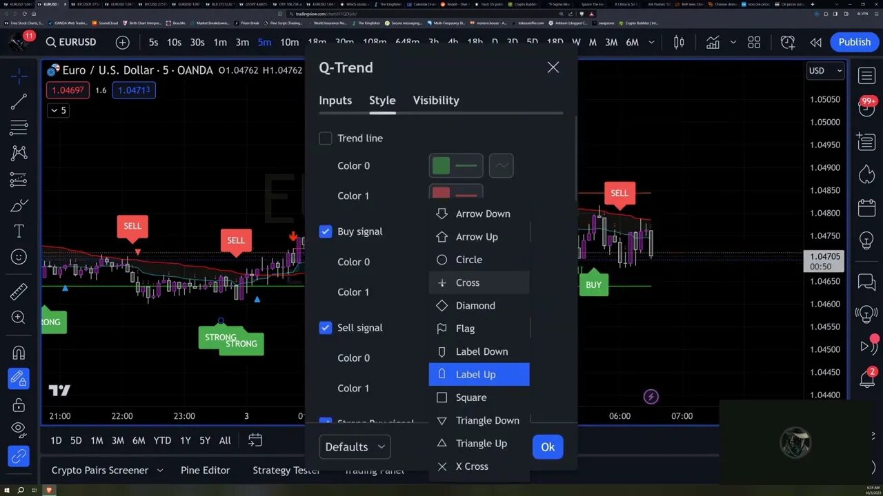 Trading View Tutorial: How to change indicator settings