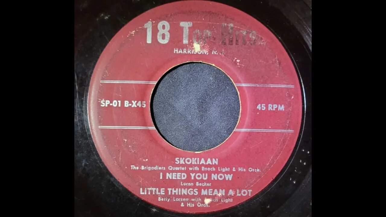 Betty Larsen With Enoch Light & His Orchestra - Little Things Mean a Lot