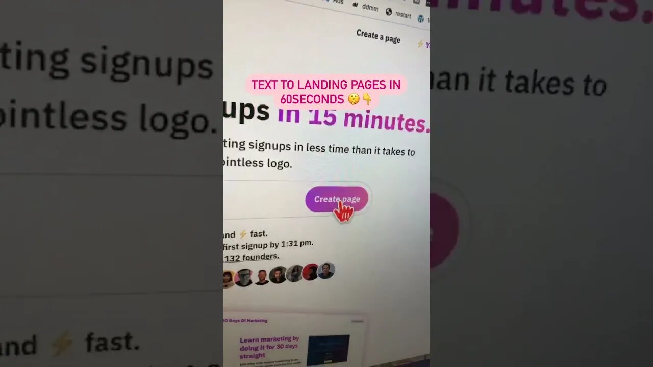 Text To Landing Pages #ai