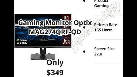 MSI Optix MAG274QRF-QD Gaming Monitor: A Game-Changer for Esports Competitions