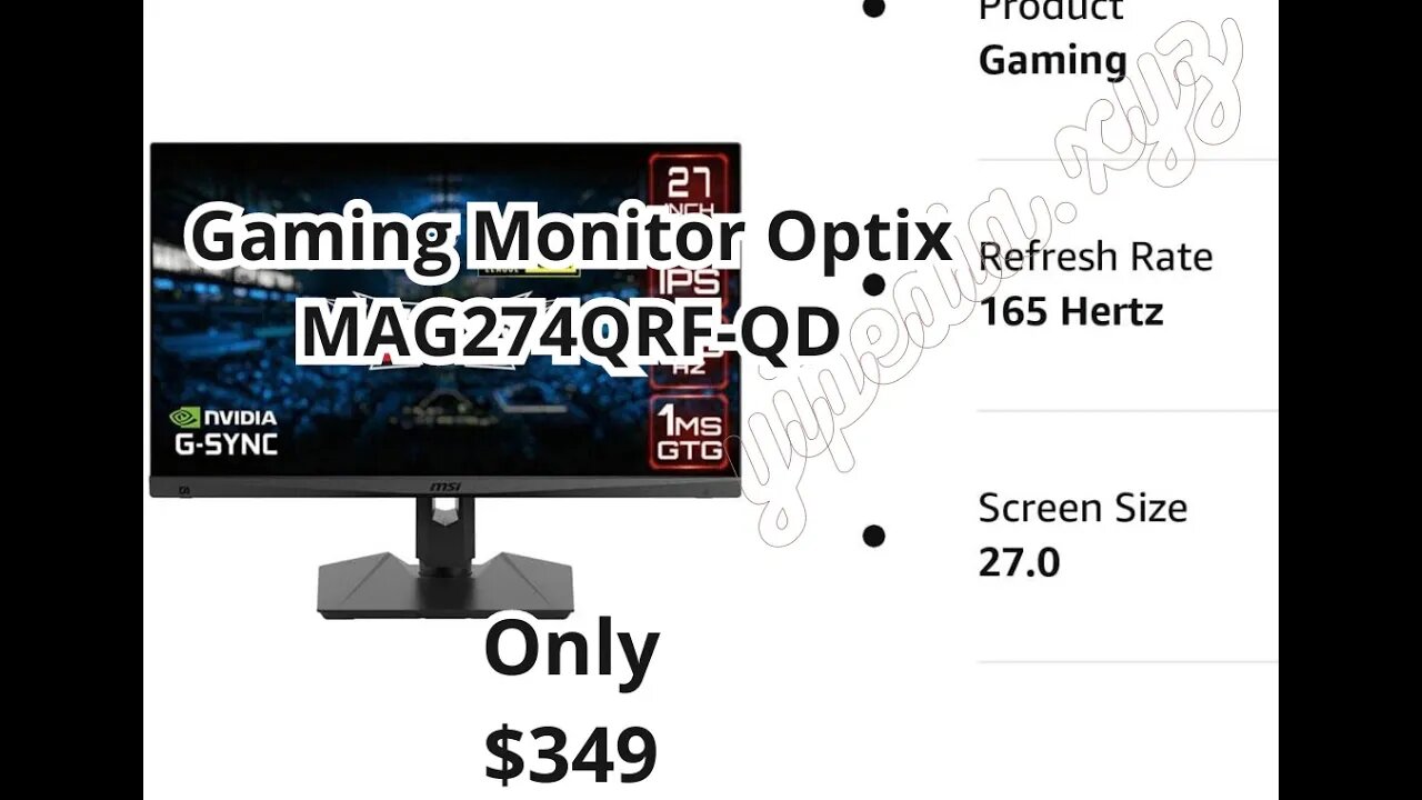 MSI Optix MAG274QRF-QD Gaming Monitor: A Game-Changer for Esports Competitions