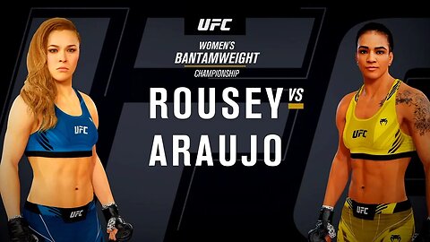 EA Sports UFC 4 Gameplay Viviane Araujo vs Ronda Rousey