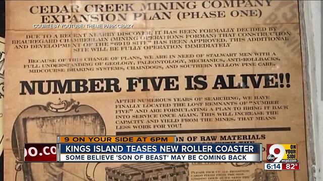 Kings Island teases new coaster may be coming