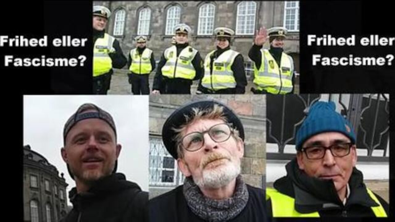 Demonstration in Copenhagen Denmark against Fascism Martin MD, Per Rye og Falke [23.02.2021]