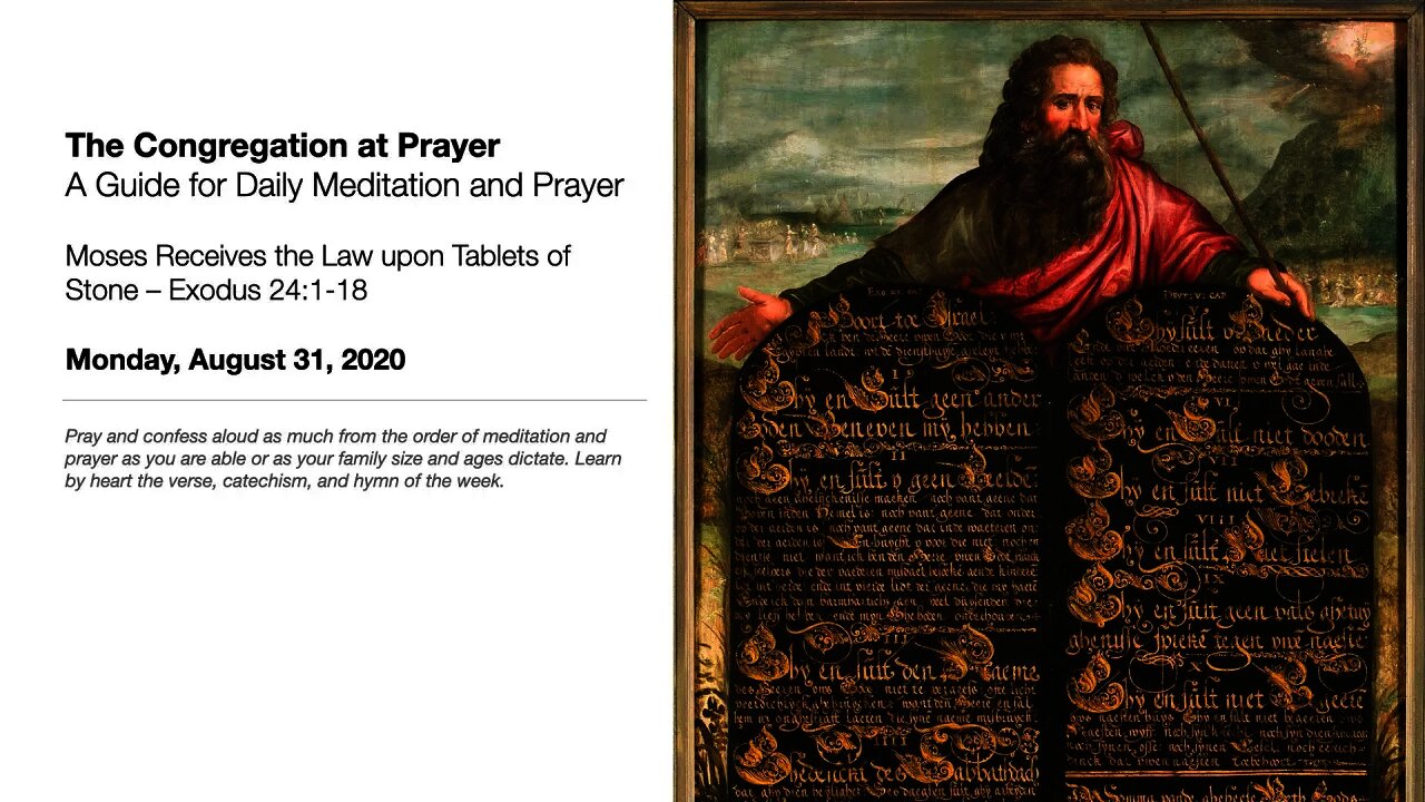 Moses Receives the Law upon Tablets of Stone – Exodus 24:1-18