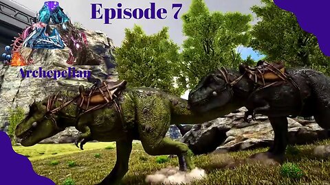 An Adventure with Rexs; Searching for Metal & Crystal! Archepelian Map - ARK Survival Evolved - Ep 7