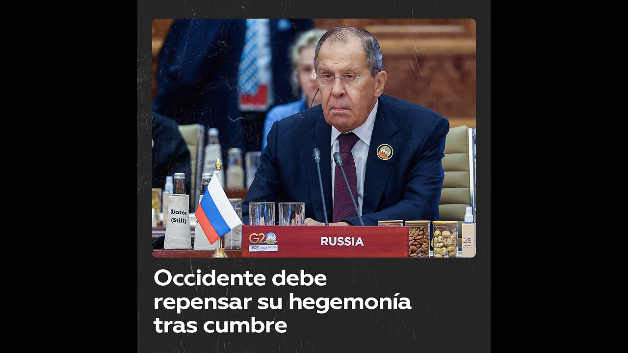 Lavrov: Occidente no podrá seguir siendo hegemónico