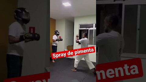 Treino de spray de defesa #aracaju #defesapessoal #kravmaga #segurança #luta #esporte #autoestima