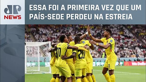 Na abertura da Copa do Mundo, o Equador vence o Catar por 2 a 0