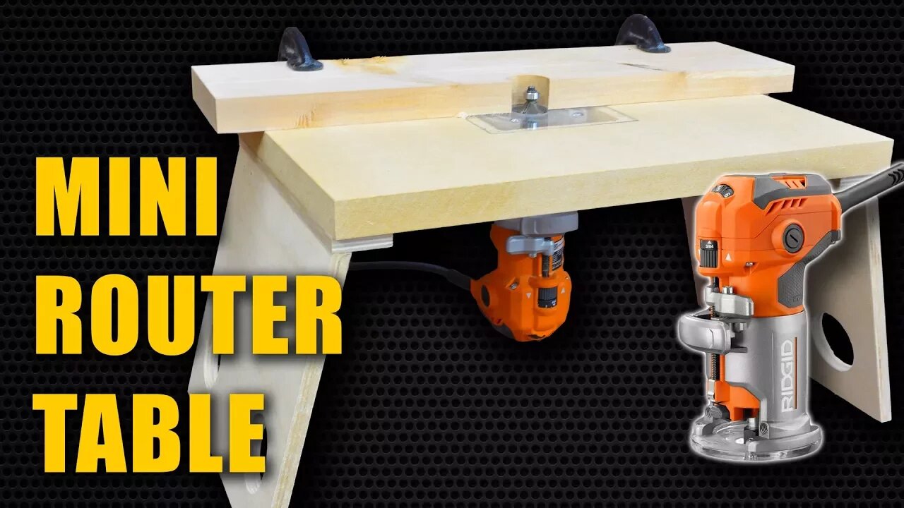 Make a Mini Router Table for Trim Router (Laminate Router)