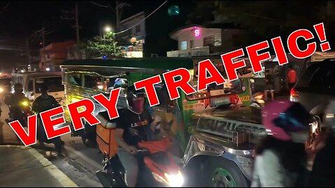 Heavy Province Night Traffic Philippines