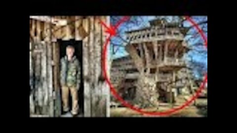 A man in 20 years built a treehouse of 80 rooms and 10 floors... There is even a sports ground there