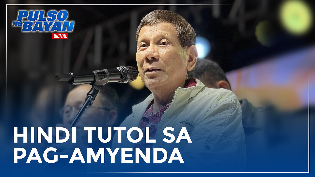 FPRRD, hindi tutol sa pag-amyenda ng Saligang batas