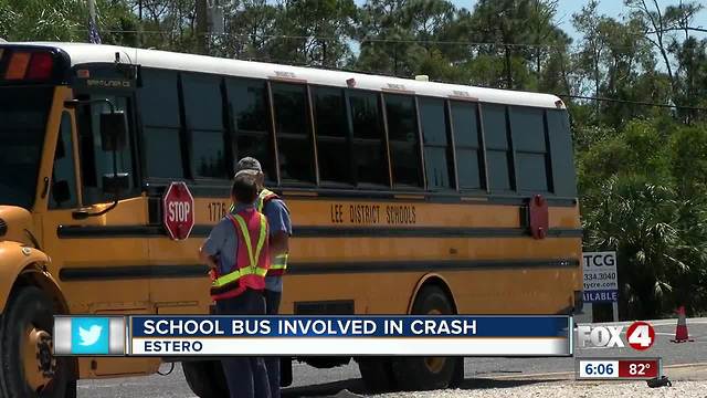 School bus involved in crash