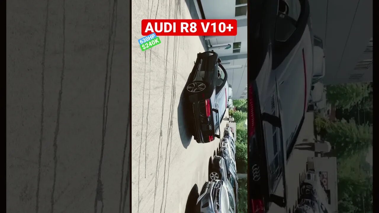 $240,000 AUDI R8 V10 PLUS GETS A BATH