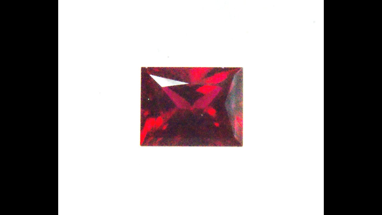 Hydrothermal Ruby Rectangle Radiant Cut