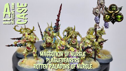 A WARPDUST HOBBIES BATTLELINE SHOW CASE, PLAGUEBEARERS OF NURGLE