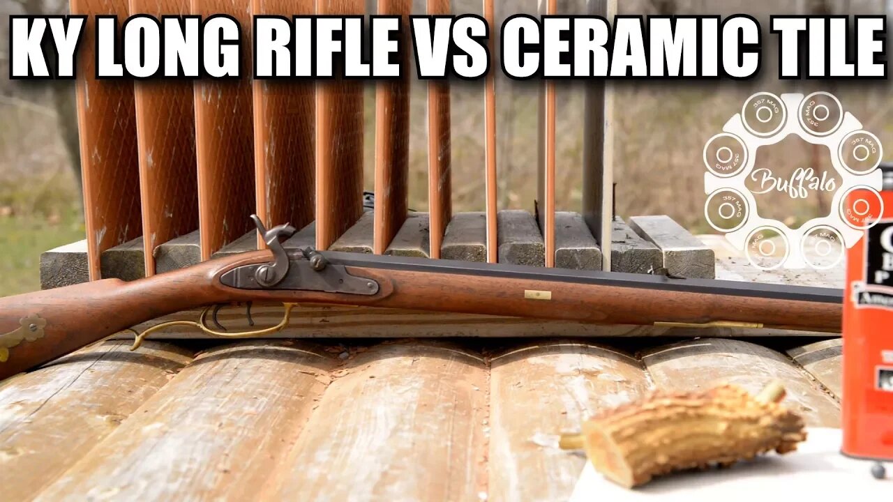 .40 caliber Kentucky Long Rifle vs Ceramic Tile