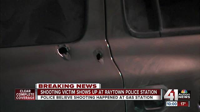 Gunshot victim shows up at Raytown Police Dept.