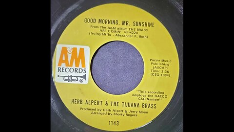 Herb Alpert & The Tijuana Brass – Good Morning, Mr. Sunshine